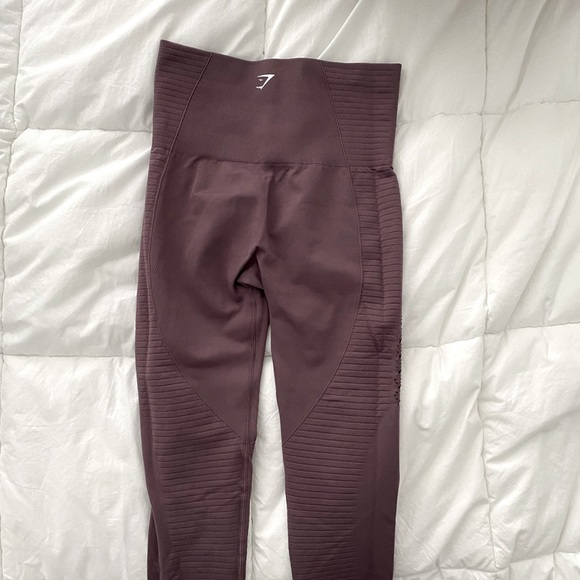 Purple energy seamless gym shark leggings - Picture 2 of 5